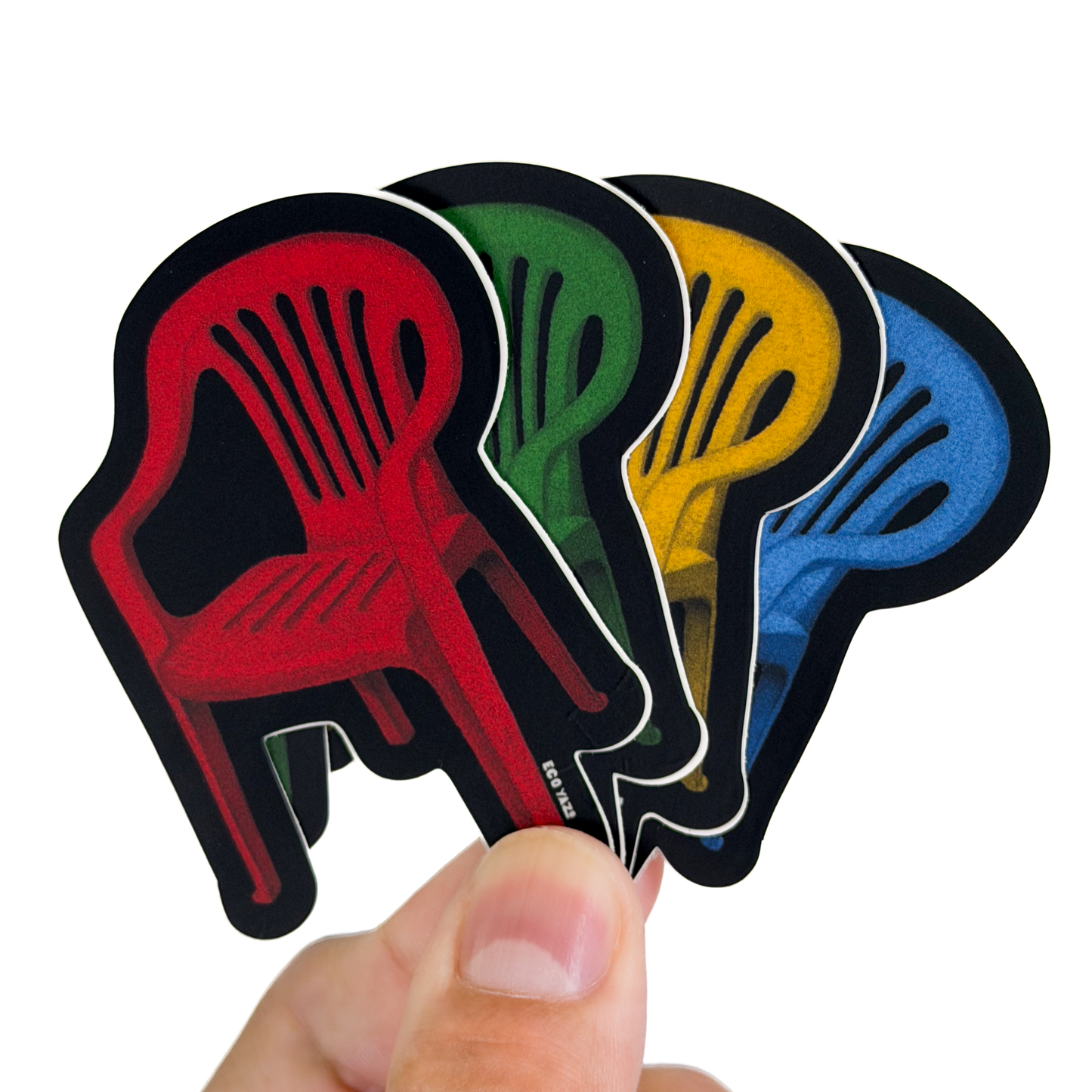 Silla Monobloc (Verde) Sticker