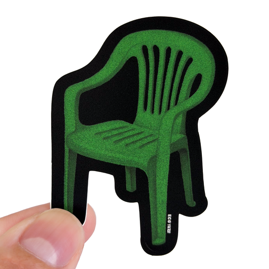Silla Monobloc (Verde) Sticker